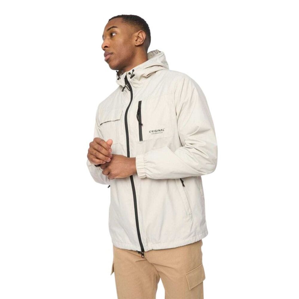 Crosshatch Mens Utilate Jacket / Stone